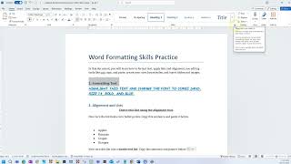 How to Use MS word Year 8 ICT