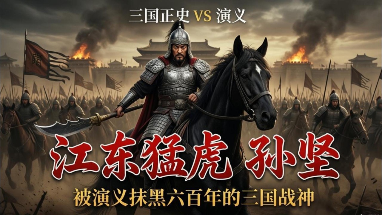 被三国演义黑得最惨的英雄？正史还原江东猛虎孙坚：被三国演义抹黑六百年的三国第一猛将