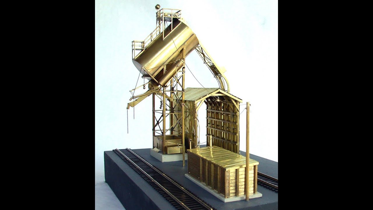 HO Scale Brass Model Railroad Coaling Tower - YouTube