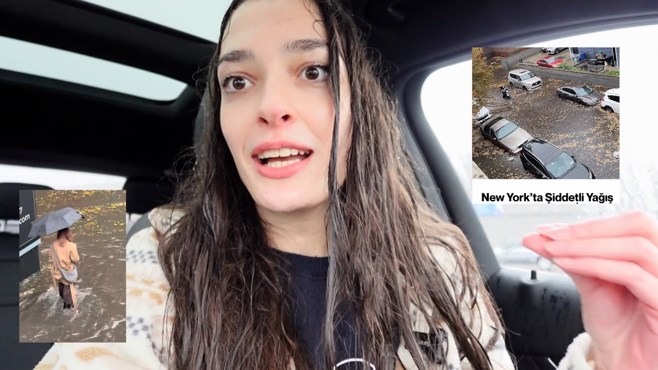 Günlük Vlog | New York’ta Sel Günü Dışarı Çıktım🤦‍♀️ Daily Vlog | Rain, Puddles & Chaos!