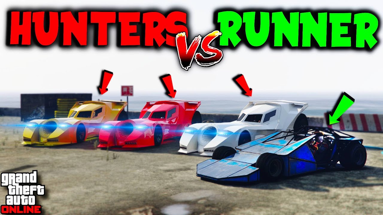 Ramp Car Runner REMATCH! | GTA Online Manhunt