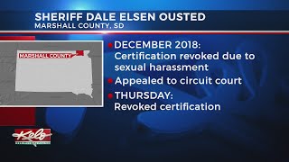 Marshall Co. SD Sheriff Ousted for sexual harassment