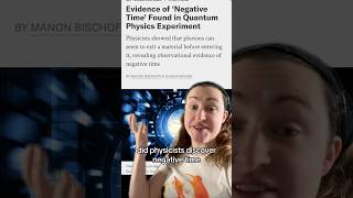 We shouldn’t call it negative time when presenting it to the public #stem #time #news