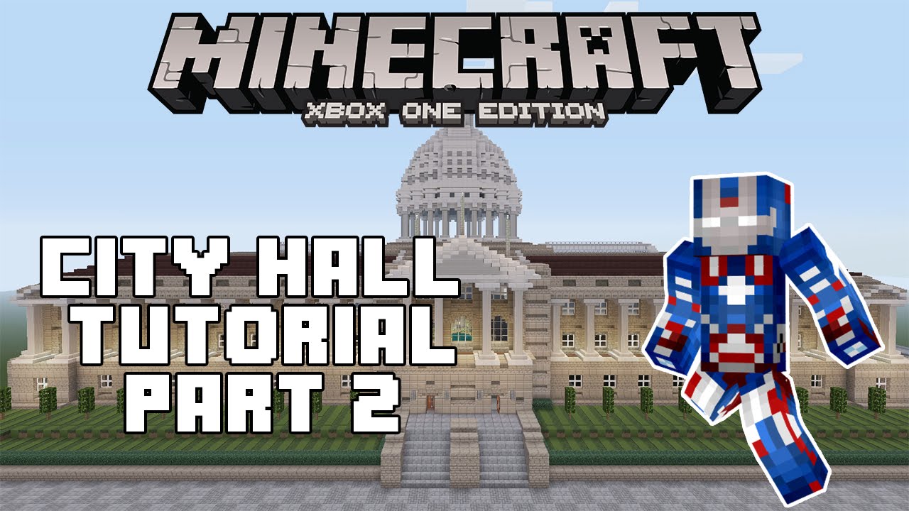 Minecraft Xbox One: City Hall Tutorial - Part 2 (Xbox,Ps,PC,PE,) - YouTube