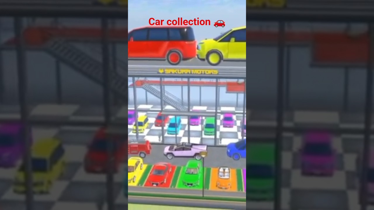 Сбор машинок, часть 9 😱 || Симулятор школы Сакуры 🥰✅ 