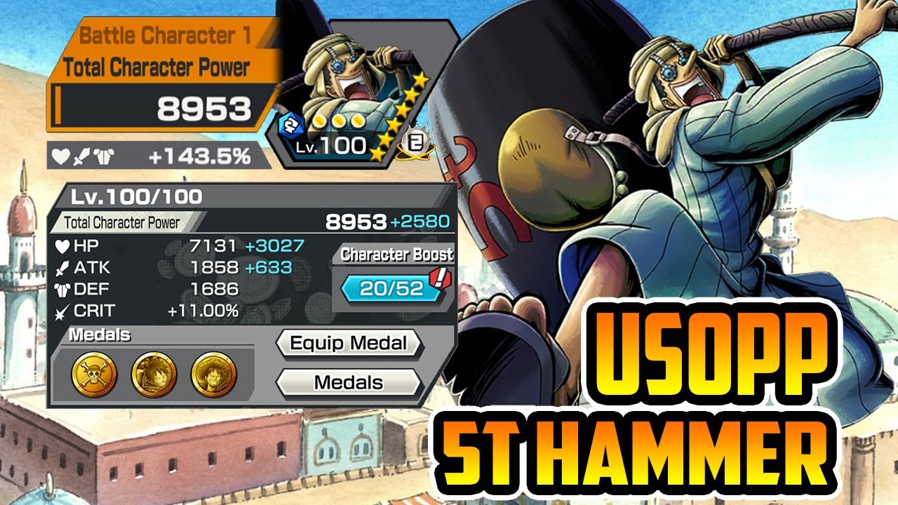 USOPP 5T HAMMER GAMEPLAY | ONE PIECE BOUNTY RUSH | OPBR