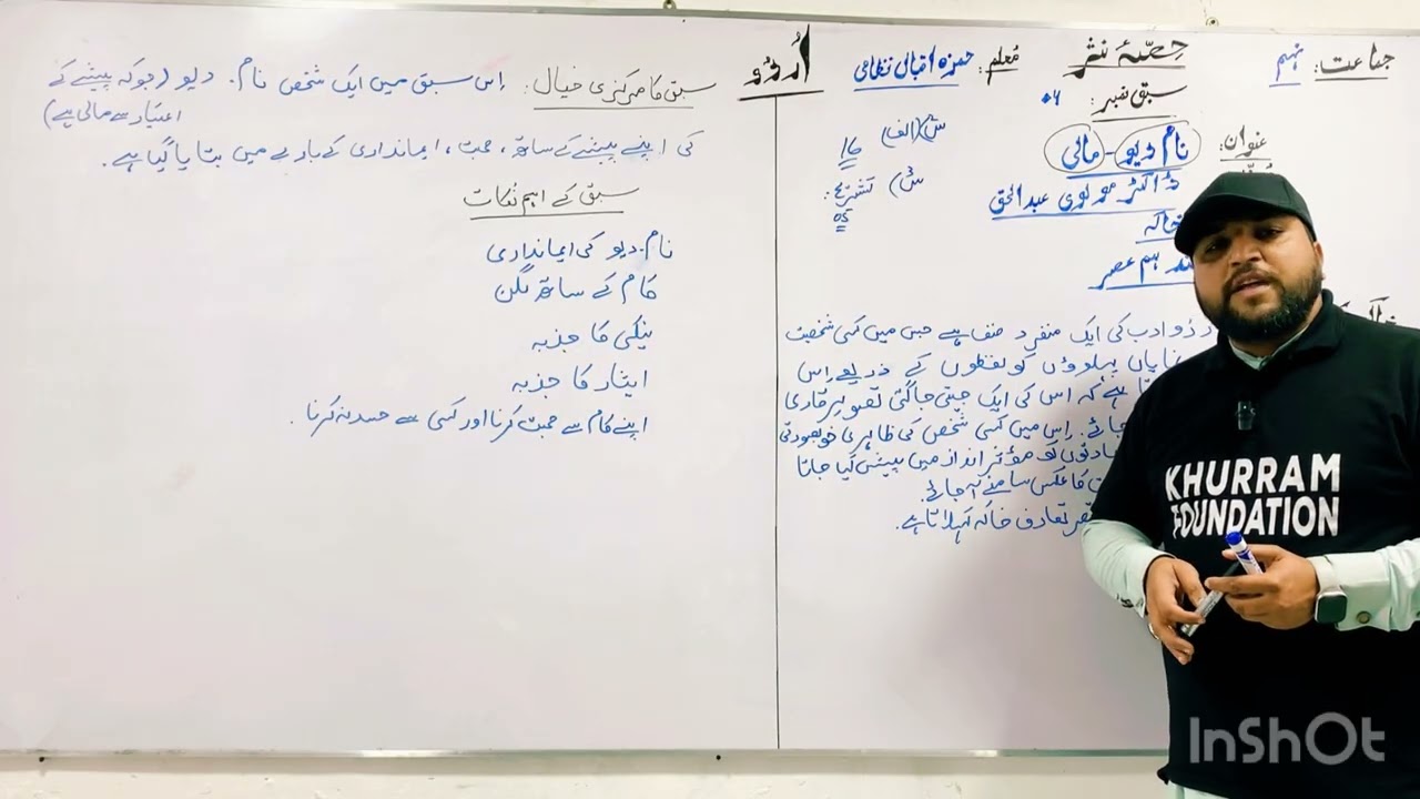 «Наам Дев Маали» | Урду, 9 класс | Учебник FBISE / NBF | Полное объяснение и моральный урок