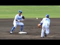 6回表無死1塁、村松&辻本の二遊間コンビによるダブルプレー！（2024年2月24日）