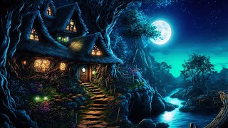 Enchanted Forest: A Summer Night Watching Meteors ~Fantasy Music & Ambience For deep, relaxing sleep screenshot 3