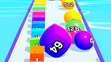 Ball Run 2048 Merge Number ! MAX LEVELS Gameplay Walkthrough New Update Part 213 android, ios