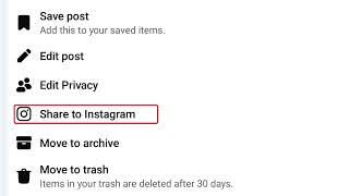 Cross-Posting between Facebook and Instagram
