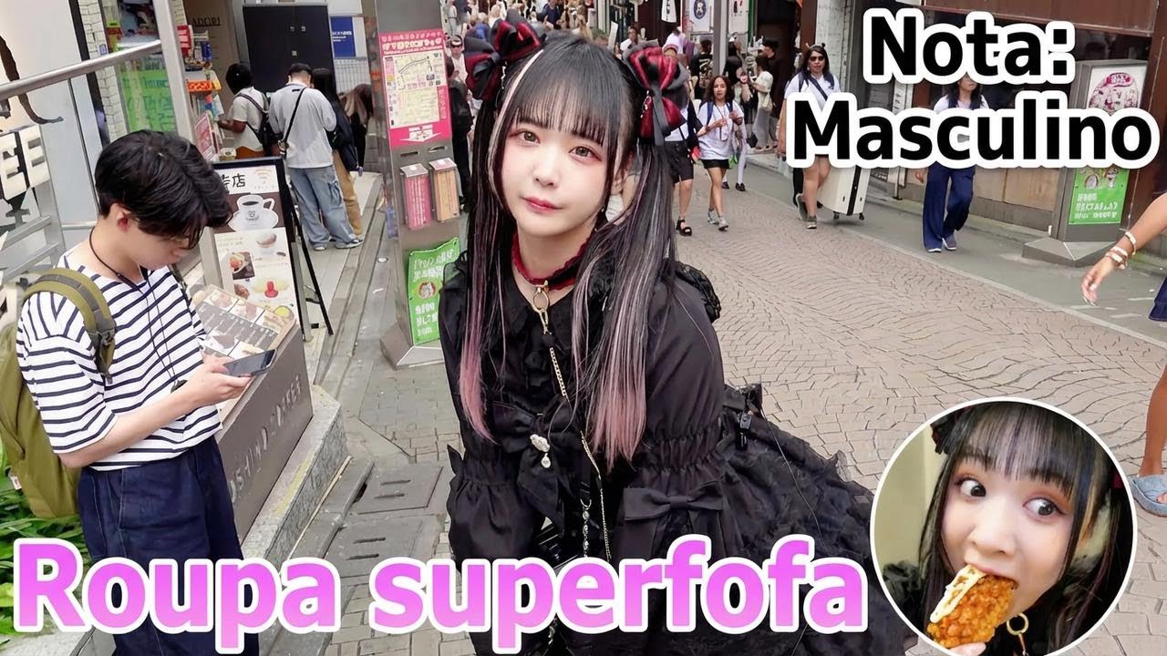 Passei calor no verão de Harajuku vestida de gótica fofa — quase desmaiei!