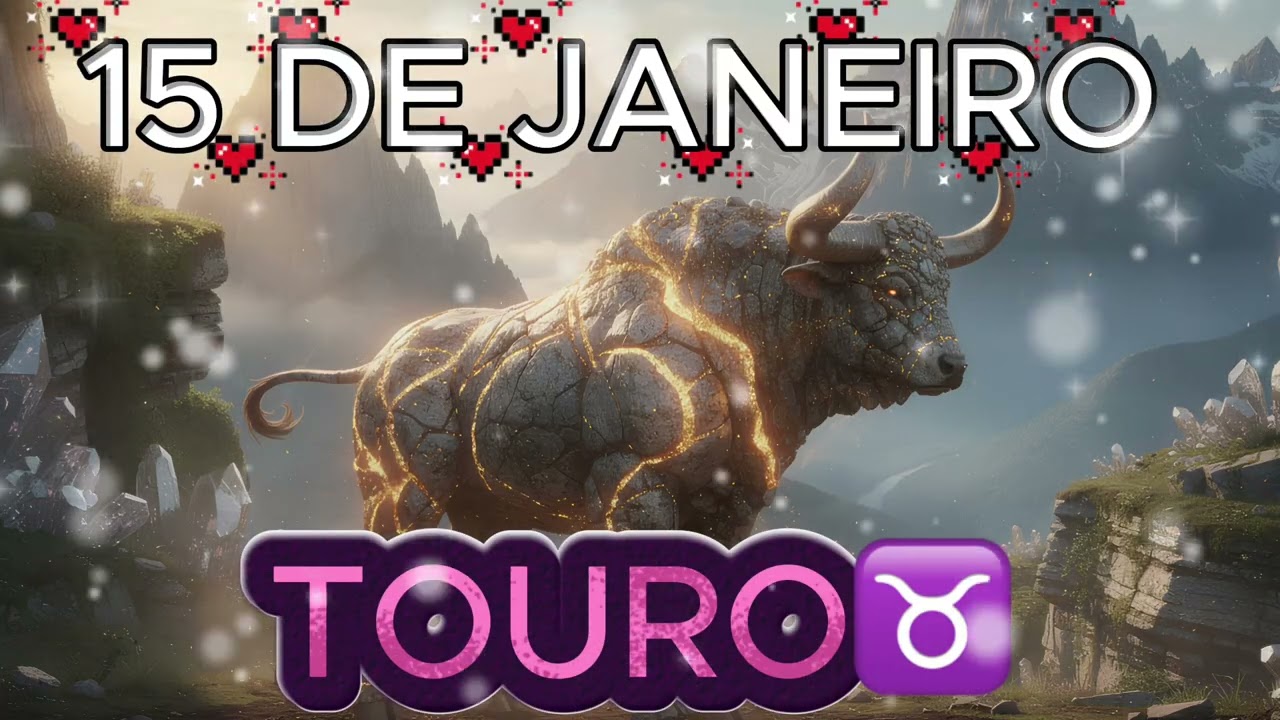 ♉✨TOURO 15 de Janeiro 2026: Virada de Chave no Amor, Trabalho e Dinheiro