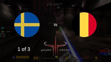 Sweden vs Belgium Quake 3 Arena CTF q3w3 2008 game 1 of 3