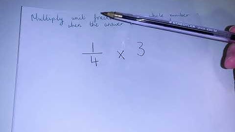 Multiplying unit fractions by a whole number when the answer is less than 1