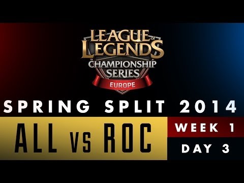 LCS EU Spring Split 2014 - Alliance vs Roccat - Week 1 Day 3