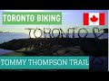 Toronto Biking II - A Tranquil Recreational Waterfront Trail with Nature and Breathtaking City Views