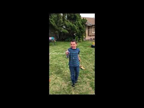 Silly String and Boy
