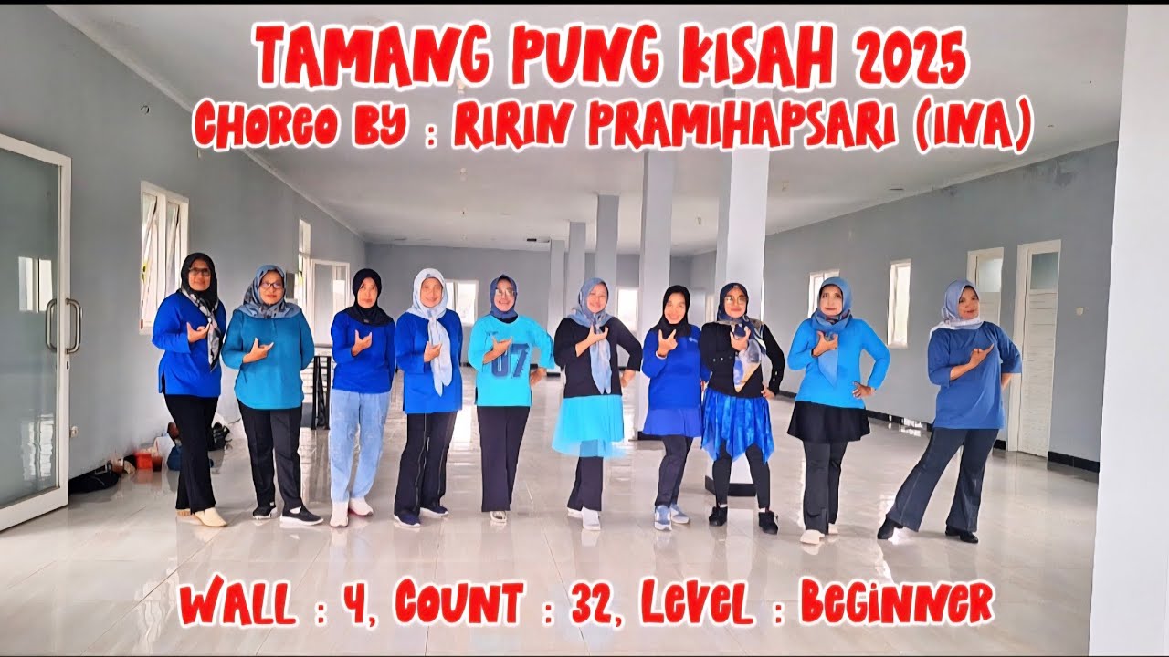 Tamang Pung Kisah 2025 - Line Dance / Choreo by : Ririn Pramihapsari (INA) / Demo : ULD Grobogan
