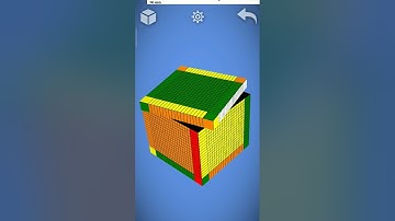 Cube in a cube in a cube pattern in 20 by 20 Rubiks cube #cube #pyraminxcube #cubelover #cubing