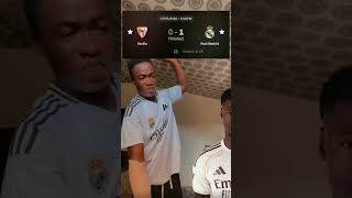 I’m injured and Camavinga is happy😂 #footballshorts #realmadrid #trending #viral #laliga #vinijr