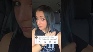 Are you okay Tammy?😏😝 #hairtransformation #bluehair #altstyle #hairstyle #alternative #over40