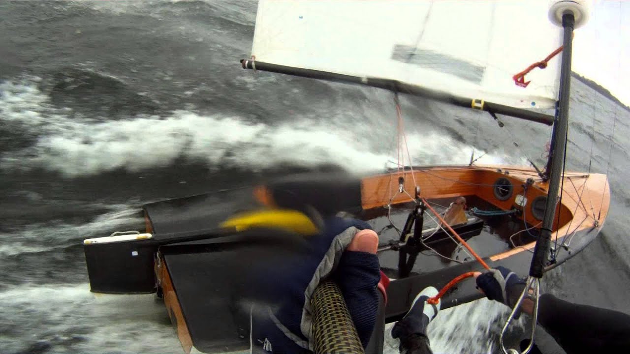 EXTREME SAILING ON CONTENDER SKIFF - Selenter See - YouTube