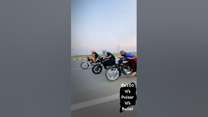 Rx 100 drag race