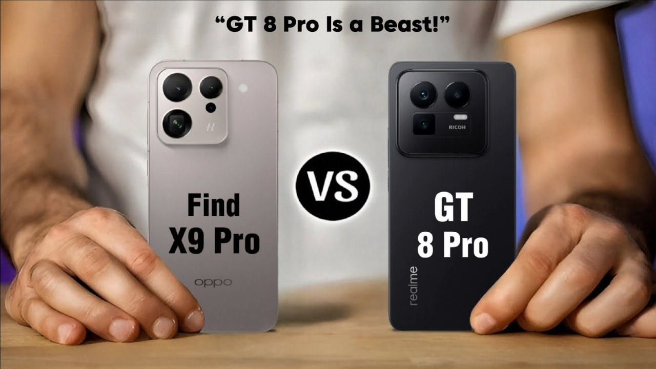 OPPO Find X9 Pro vs Realme GT 8 Pro Full Specs Comparison ⚡