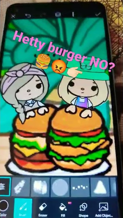 Hetty burger Yum NO? 🍔😡👉🏻 #toca_boca #cosmosonic