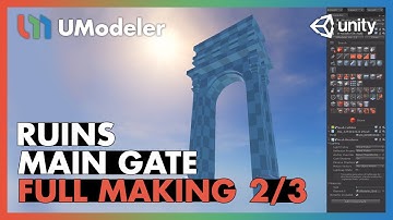 Ruins : Main Gate 2/3 - UModeler Full Making Video