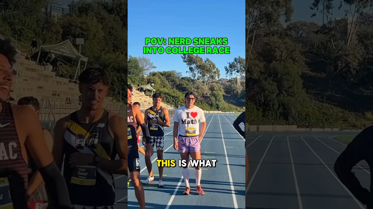 Nerd Sneaks Into College Race🤓