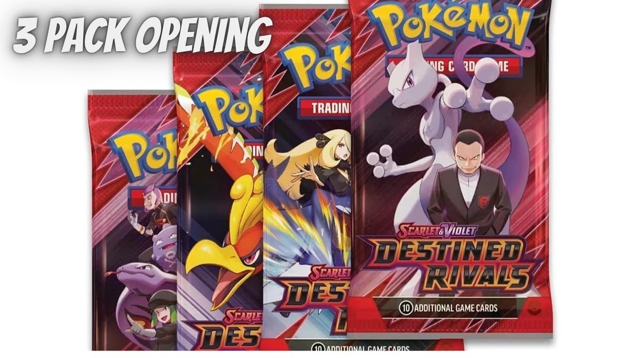 3 Pack Opening of Destined Rivals
