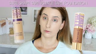 Tarte Face Tape Foundation vs Shape Tape Foundation + Wear Test