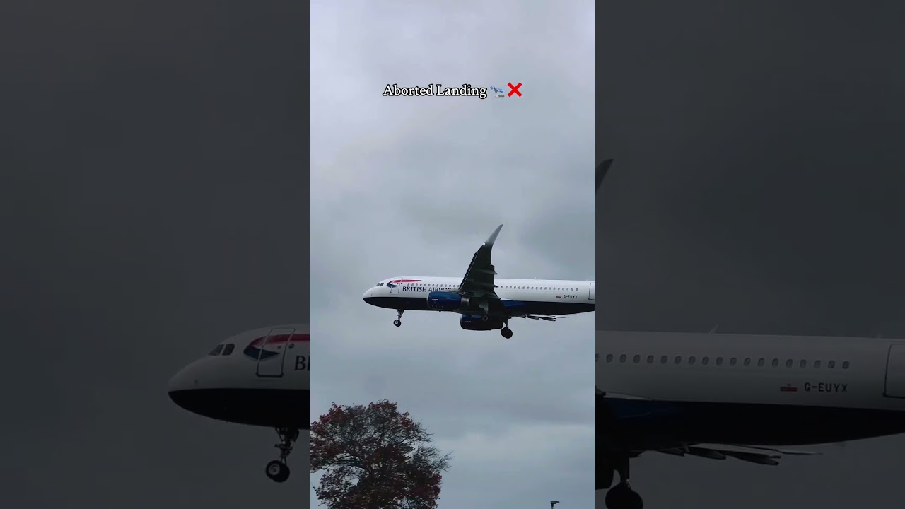 Aborted Landing on windy day. 