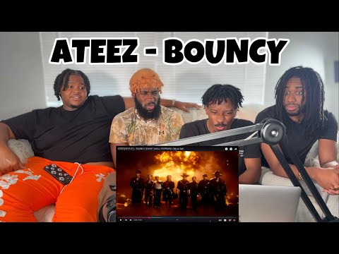 FIRST TIME LISTENING TO ATEEZ(에이티즈) - 'BOUNCY (K-HOT CHILLI PEPPERS)' Official MV (GROUP REACTION) 🔥