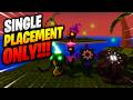 Can A Single Placement Only Team Beat The Hardest Map Mode In Garden Tower Defense?
