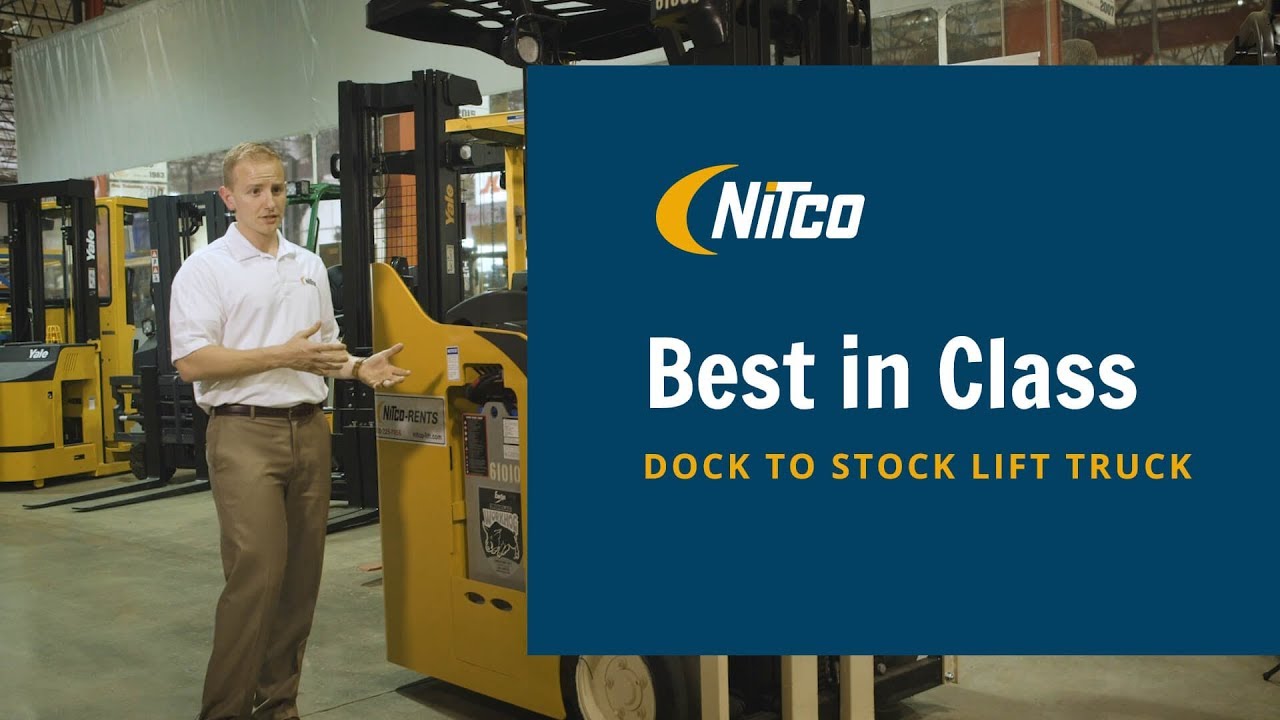 Yale Stand Up Forklift Built For Dock To Stock Jobs NITCO YouTube