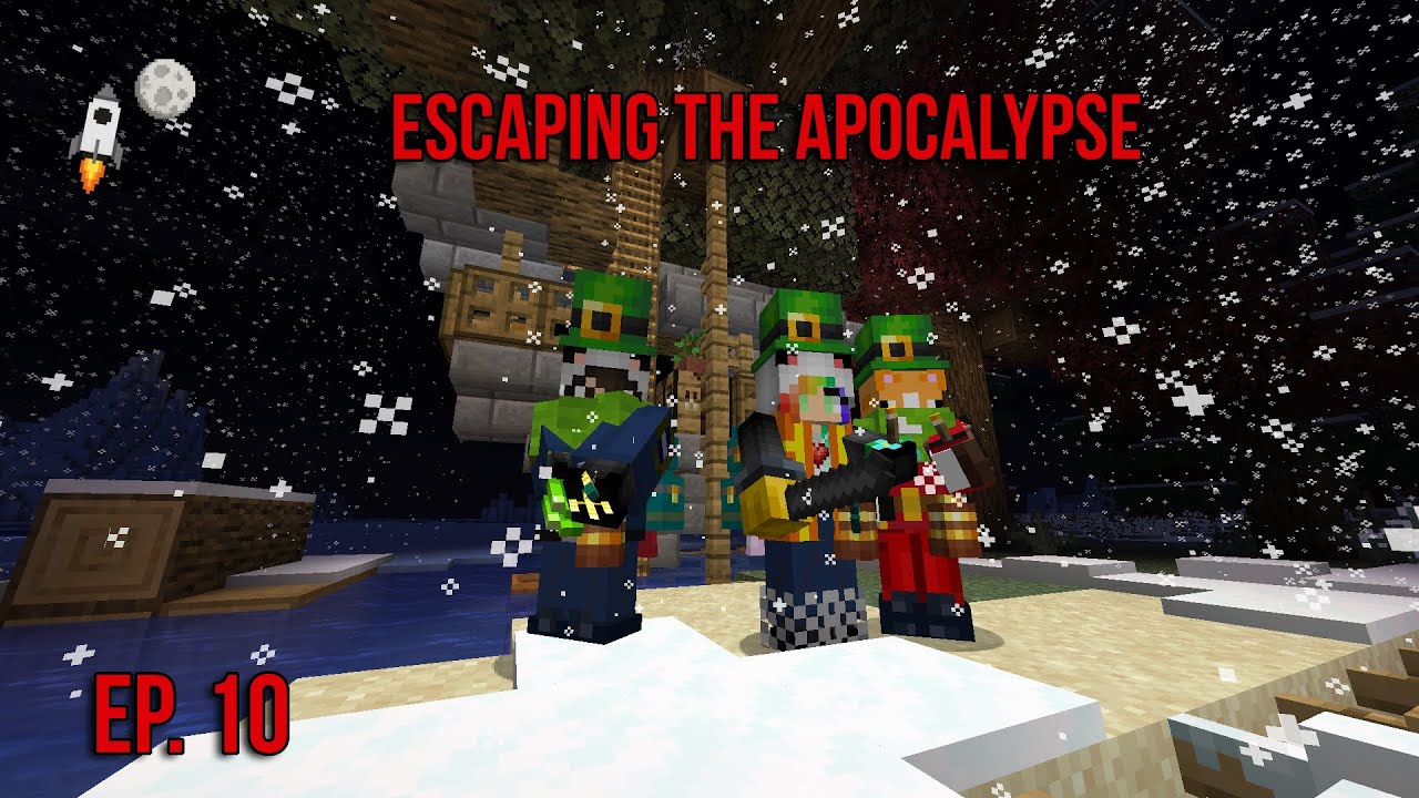 🧟 Blood Moon Terror Strikes and a Creeper office… | Escaping the Apocalypse Ep. 10