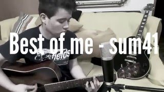 Video thumbnail of "Sum41 - Best of me (acoustic cover  by Honza Dalecký)"