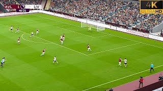 PES 2021 NEW Ultra Realism Graphic and Sound Mod |Aston Villa vs Liverpool | PES 2024 Patch | 4K