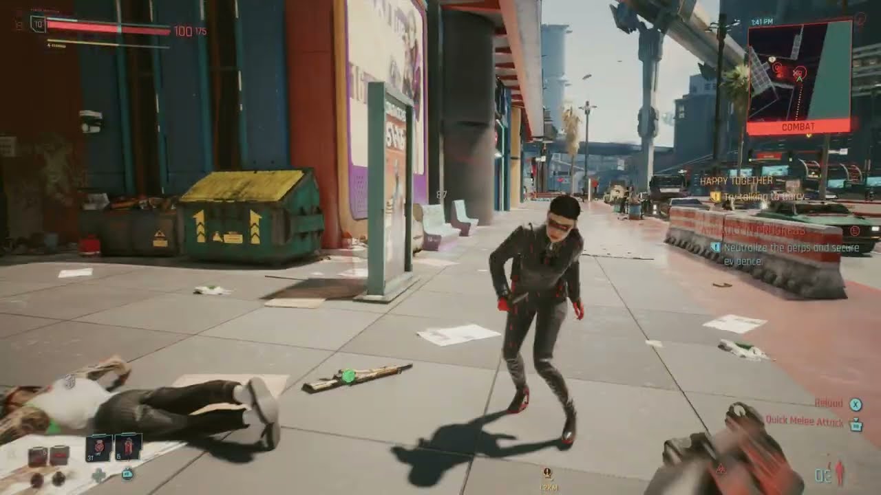 Cyberpunk 2077 - Watson: Assault In Progress: Neutralize The Perps and Secure The Evidence Gameplay