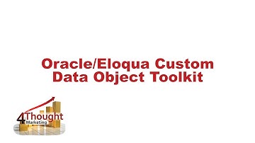 Oracle Eloqua Custom Data Object Toolkit