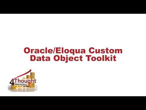 Oracle Eloqua Custom Data Object Toolkit