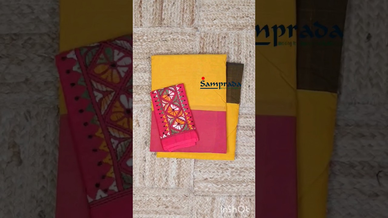 CLASSIC MERCERISED PEARL COTTON SAREES WITH MIX & MATCH CONTRAST BLOUSES