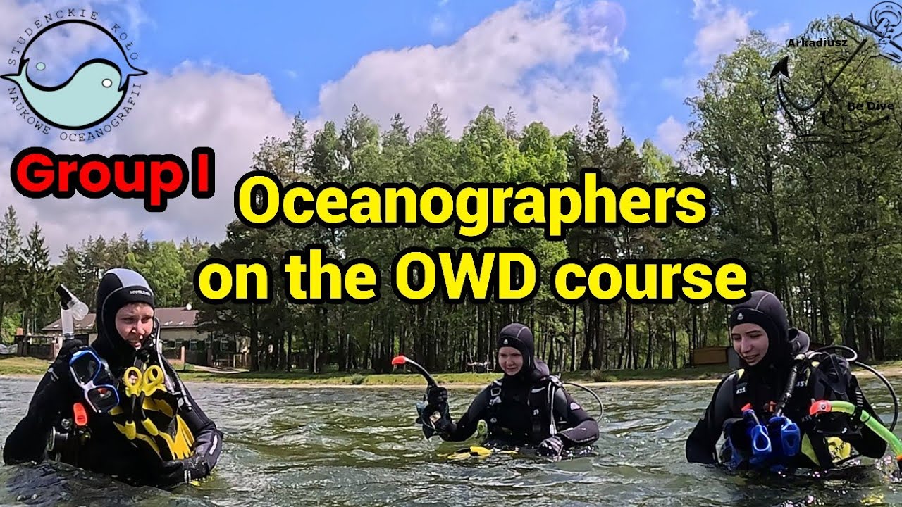 The first group  oceanographers on the PADI OWD course @ArkadiuszBeDive  | Poland | Open Water Diver