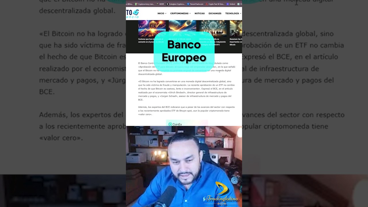 Banco Europeo #bitcoin #trading #inversion #news - YouTube