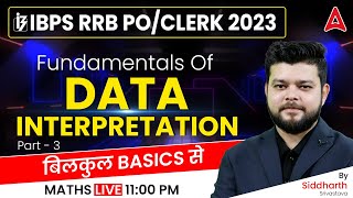 IBPS RRB PO/CLERK 2023 | Fundamentals of Data Interpretation | Part 3 | By Siddharth Srivastava