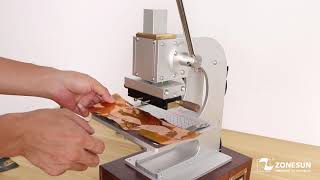 How To Use ZS-90XTS Stamping Machine
