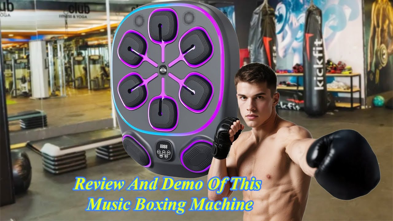 Flash Review/2025 Music Boxing Machine – Bluetooth Smart Punching Pad for Fitness & Fun!
